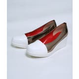 冬新作 日本製ウェッジソールバイカラーパンプス日本製 厚底 | LOVERS | 詳細画像14 