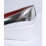 冬新作 日本製ウェッジソールバイカラーパンプス日本製 厚底 | LOVERS | 詳細画像21 