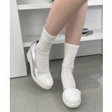 冬新作 日本製ウェッジソールバイカラーパンプス日本製 厚底 | LOVERS | 詳細画像6 