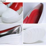 冬新作 日本製ウェッジソールバイカラーパンプス日本製 厚底 | LOVERS | 詳細画像22 