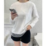 ホワイト | 冬新作 シアーレイヤード トップスma | LOVERS