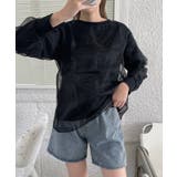 ブラック | 冬新作 シアーレイヤード トップスma | LOVERS