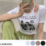 春新作 ショルダーカットアウト ショート丈チビTシャツ | LOVERS | 詳細画像1