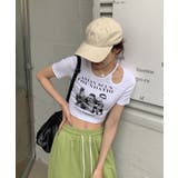 春新作 ショルダーカットアウト ショート丈チビTシャツ | LOVERS | 詳細画像8