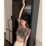 春新作 ショルダーカットアウト ショート丈チビTシャツ | LOVERS | 詳細画像15