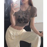春新作 ショルダーカットアウト ショート丈チビTシャツ | LOVERS | 詳細画像17