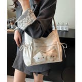 ホワイト | 冬新作 サイドリボン クリアポケット付き | LOVERS