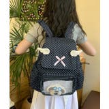 ブラック | 夏新作 ドット柄 クリアポケット付き | LOVERS