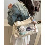 ホワイト | 冬新作 ダブルハンドル クリアポケット付き | LOVERS