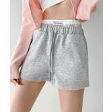 グレー | 冬新作 レースレイヤード風 スウェットショートパンツブロケットコア | LOVERS