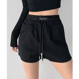 ブラック | 冬新作 レースレイヤード風 スウェットショートパンツブロケットコア | LOVERS