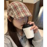 レッド | 冬新作 チェック柄 スクエアベルト | LOVERS