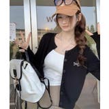 冬新作 ワンポイントリボン刺繍 ニットカーディガン | LOVERS | 詳細画像3