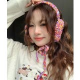 パープル | 冬新作 カラフルニット編み 紐付き | LOVERS