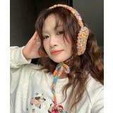 オレンジ | 冬新作 カラフルニット編み 紐付き | LOVERS