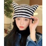 冬新作 猫耳 ボーダー | LOVERS | 詳細画像2 