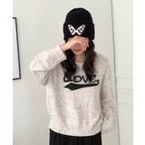 冬新作 バタフライモチーフ ビーニーニット帽 | LOVERS | 詳細画像3 