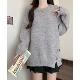 冬新作 サイドボタンデザイン アシンメトリー | LOVERS | 詳細画像4