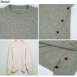 冬新作 サイドボタンデザイン アシンメトリー | LOVERS | 詳細画像13