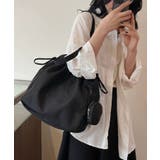 冬新作 ミニポーチ付き 巾着ナイロントートバッグA4サイズ | LOVERS | 詳細画像8 