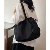 冬新作 ミニポーチ付き 巾着ナイロントートバッグA4サイズ | LOVERS | 詳細画像9 