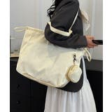 冬新作 ミニポーチ付き 巾着ナイロントートバッグA4サイズ | LOVERS | 詳細画像10 