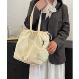 冬新作 ミニポーチ付き 巾着ナイロントートバッグA4サイズ | LOVERS | 詳細画像13 