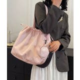 冬新作 ミニポーチ付き 巾着ナイロントートバッグA4サイズ | LOVERS | 詳細画像16 
