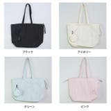 冬新作 ミニポーチ付き 巾着ナイロントートバッグA4サイズ | LOVERS | 詳細画像35 