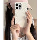 ホワイト | 冬新作 MagSafe ウェーブデザインスマホケース | LOVERS