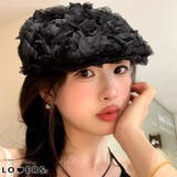 夏新作 チュールローズ ハンチング帽 | LOVERS | 詳細画像1