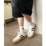 冬新作 ローカット 厚底ラインスニーカー韓国ストリート | LOVERS | 詳細画像9 