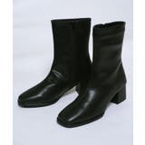 冬新作 スクエアトゥ ミドルブーツ韓国ファッション | LOVERS | 詳細画像21 