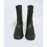 冬新作 スクエアトゥ ミドルブーツ韓国ファッション | LOVERS | 詳細画像23 