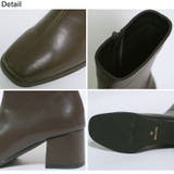 冬新作 スクエアトゥ ミドルブーツ韓国ファッション | LOVERS | 詳細画像31 