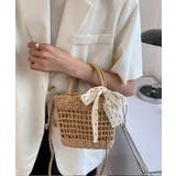 夏新作 刺繍レースリボン付き ストロー編み | LOVERS | 詳細画像6 