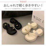 夏新作 メタルサムリング ボリュームソールトングサンダルシューズ | LOVERS | 詳細画像2 