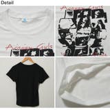 夏新作 モノクログラフィックデザイン スリムTシャツ | LOVERS | 詳細画像16 