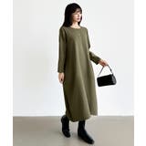 裏起毛 コクーンワンピース コットンリネンワンピース | COCOMOMO | 詳細画像16 