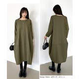 裏起毛 コクーンワンピース コットンリネンワンピース | COCOMOMO | 詳細画像19 