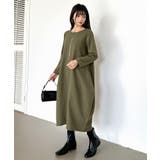 裏起毛 コクーンワンピース コットンリネンワンピース | COCOMOMO | 詳細画像21 