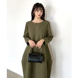 裏起毛 コクーンワンピース コットンリネンワンピース | COCOMOMO | 詳細画像22 