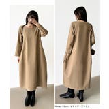 裏起毛 コクーンワンピース コットンリネンワンピース | COCOMOMO | 詳細画像28 