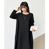 裏起毛 コクーンワンピース コットンリネンワンピース | COCOMOMO | 詳細画像36 