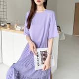 フレアワンピース ロングワンピース 半袖 | COCOMOMO | 詳細画像10 