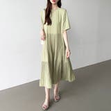 フレアワンピース ロングワンピース 半袖 | COCOMOMO | 詳細画像31 