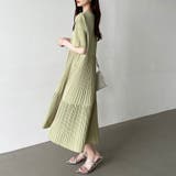 フレアワンピース ロングワンピース 半袖 | COCOMOMO | 詳細画像32 