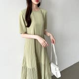 フレアワンピース ロングワンピース 半袖 | COCOMOMO | 詳細画像33 