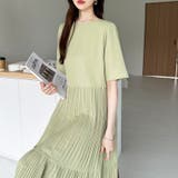 フレアワンピース ロングワンピース 半袖 | COCOMOMO | 詳細画像35 