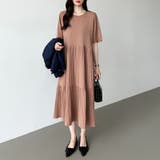 フレアワンピース ロングワンピース 半袖 | COCOMOMO | 詳細画像13 